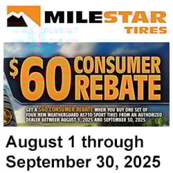 Milestar Tires Rebate