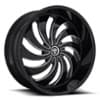 Dub Cojones (S242) 24x10 5x115/5x120 5 ET 72.56 CB Gloss Black & Milled (S242240022+05)-1