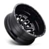 Fuel Triton Dually Rear D581 Gloss Black & Milled-2