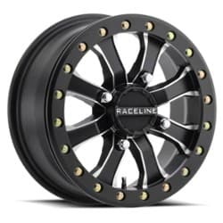 Raceline A71MB Mamba Race 14x6 4x156 0 ET 132 CB Black with Machined Accents