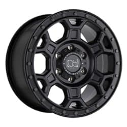 Black Rhino Midhill 16x8 5x130 45 ET 78.1 CB Matte Black w/ Gunmetal Bolts