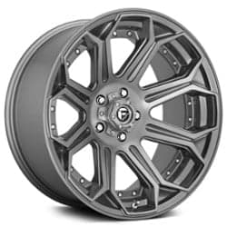 Fuel D710 Rogue Platinum Brushed Gunmetal Tinted Clear