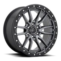 Fuel Rebel 6 D680 Matte Gunmetal Black Bead Ring