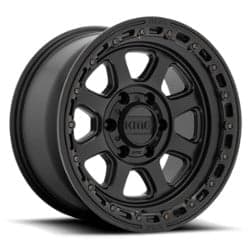 KMC KM548 Chase 20x9 6x114.3 18 ET 66.1 CB Satin Black w/Gloss Black Lip