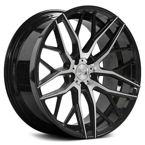 Axe Alloy 1AV ZX11 20x10 5x114.3 42 ET 73.1 CB Gloss Black Machined (AXEZX111020114542ZX11BP)