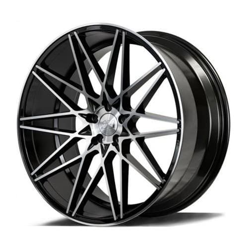 Axe Alloy 1AV ZX4 22x10.5 5x120 25 ET 74.1 CB Gloss Black Machined (AXEZX410522120525ZX4BP)