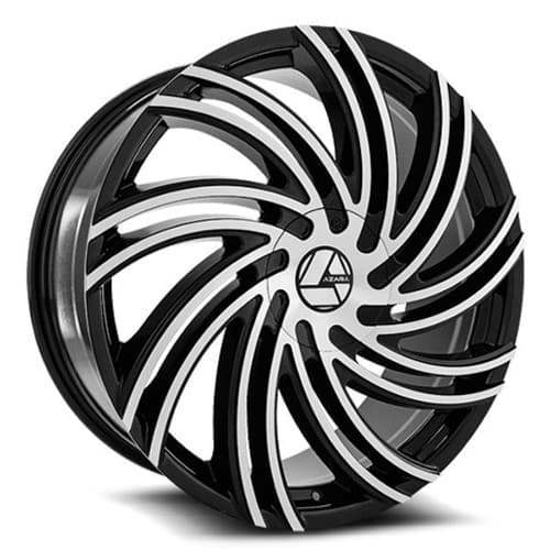 Azara AZA 514 20x8.5 5x114.3/5x120 35 ET 74.1 CB Gloss Black Machined (AZA514208551143120+35BM)