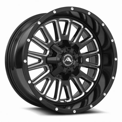 American Off-Road A105 20x12 5x150 -44 ET 110.3 CB Black Milled Spoke (A10520A2xxx-44BMI-550)
