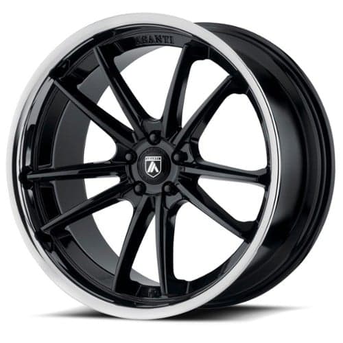 Asanti ABL-23 Sigma Gloss Black with Chrome Lip (ABL23-20905625BK)