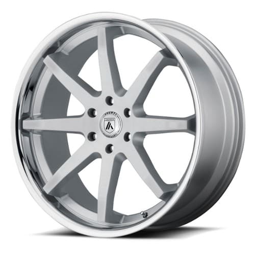 Asanti ABL-32 Kaiser 20x9 5x127 30 ET 71.5 CB Brushed Silver with Chrome Lip (ABL32-29050430)
