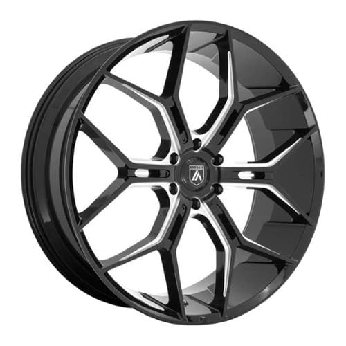 Asanti ABL-38 Monarch Truck 22x9.5 6x139.7 20 ET 106.1 CB Gloss Black Milled (ABL38-22956820BK)