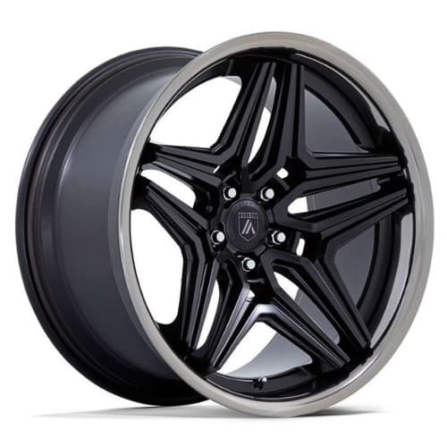 Asanti ABL-46 Duke 20x10.5 5x120 18 ET 74.1 CB Satin Black w/DDT Lip (AB046MT20055218)