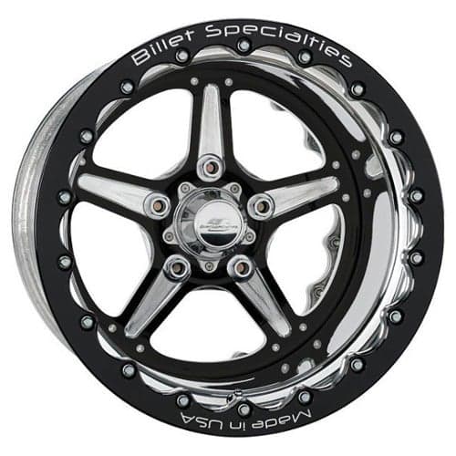 Billet Specialties Street Lite Double Bead Lock 15x15 -88 ET 73 CB Black (BRDB35157345N)