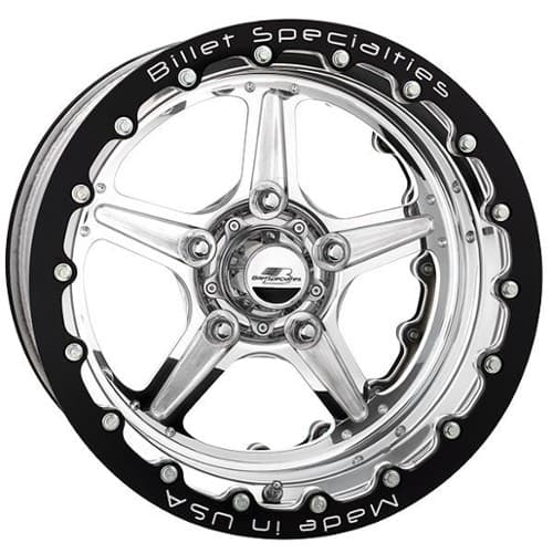 Billet Specialties Street Lite Double Bead Lock 15x14 -25 ET 73 CB Polished (RDB35147365N)