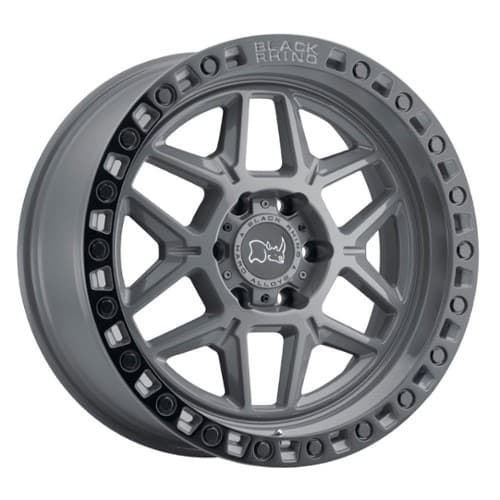 Black Rhino Kelso Battleship Gray W/Black Lip Edge & Black Bolts (1790KLS-85127G71)