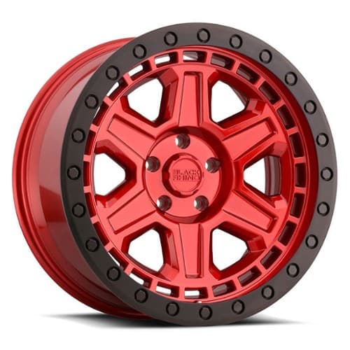 Black Rhino Reno Candy Red W/ Black Ring & Black Bolts (1790REN-85114R71)
