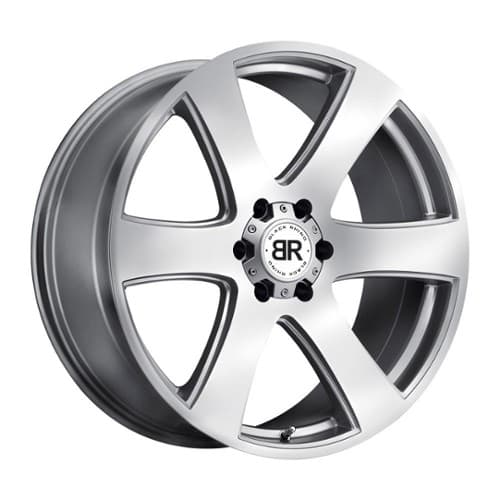 Black Rhino Haka 20x8.5 6x114.3 30 ET 76.1 CB Silver with Machine Face (2085HAK306114S76)