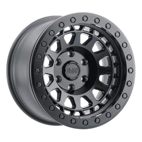 Black Rhino Primm Beadlock Matte Black W/Black Bolts (1785PRM-85127M71)