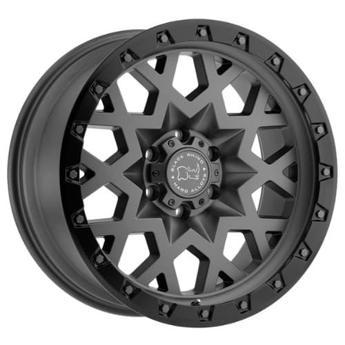 Black Rhino Sprocket 17x9.5 5x139.7 0 ET 78.1 CB Matte Gunmetal with Black Lip Edge (1795SPK005140G78)