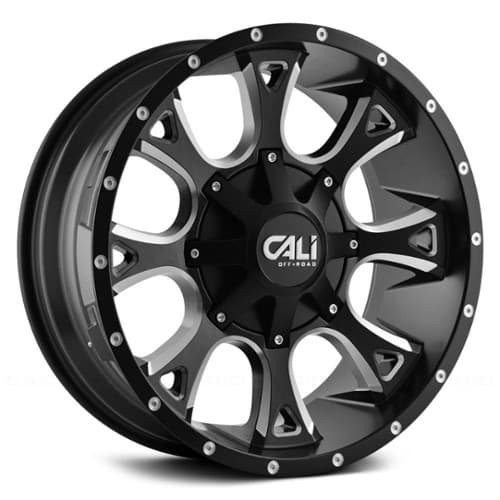 Cali Off-Road 9103 Anarchy Satin Black Milled Spokes (9103-22278M)