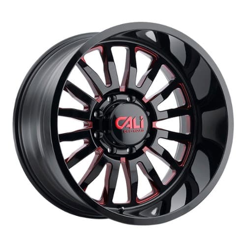 Cali Off-Road Summit 9110 Gloss Black/Blue Milled Spokes (9110-24436BTB)