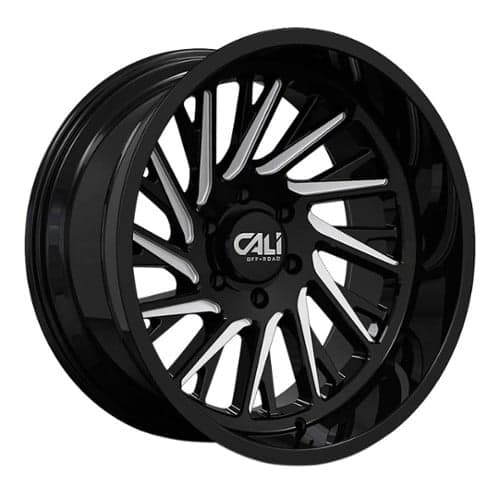 Cali Off-Road Purge 9114 Gloss Black with Milled Spokes (9114-2173BM)