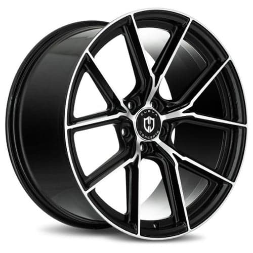 Curva CFF70 20x10 5x114.3 40 ET 73.1 CB Gloss Black Machine Face (CFF70-20101144073BMF)