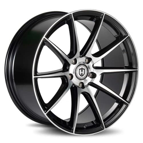 Curva CFF72 19x9 Blank 5 lug 28 ET 73.1 CB Black Machined (CFF72-1990BLNK2873BMF)