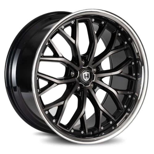 Curva CFF76 20x10.5 Blank 5 lug 35 ET 73.1 CB Black Machined Tint (CFF76-20105BLNK3573TBCL)