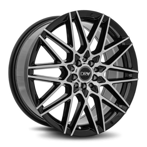 Diablo Racing DRW D17 Gloss Black Machine Face (D17-17708H1084073BMF)
