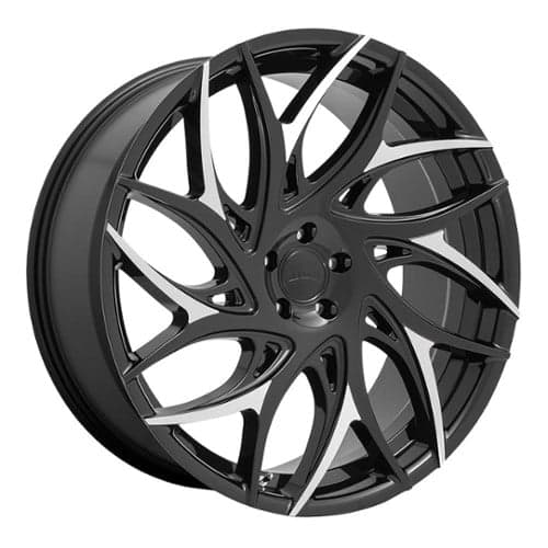 Dub G.O.A.T (S259) Gloss Black with Machined Spokes (S259240073+10)