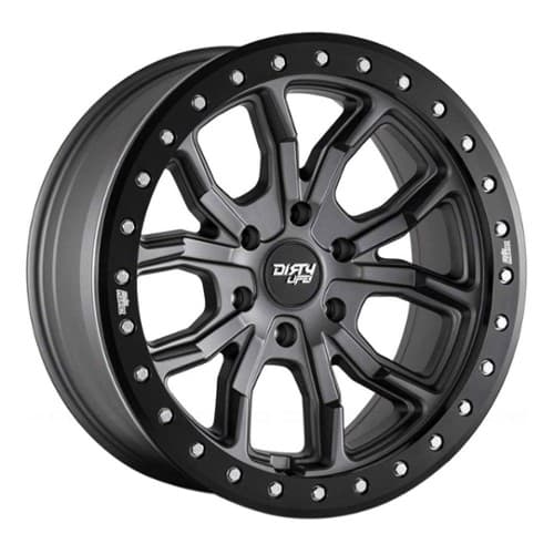 Dirty Life 9303 DT-1 Simulated Beadlock Matte Gunmetal (9303-7973MGT38)