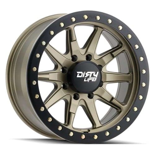 Dirty Life 9304 DT-2 Simulated Beadlock Satin Gold (9304-7973MGD12)