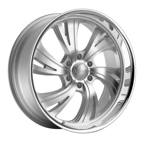 Dropstars 658BS 22x9 5x139.7 18 ET 78.1 CB Silver with Brushed Face and Polished Lip (658BS-2298518)
