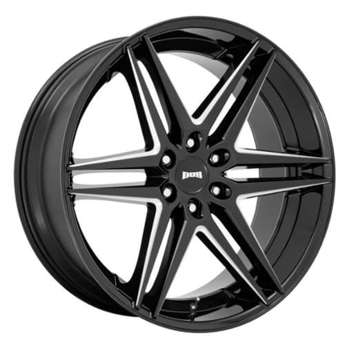 Dub Dirty Dog (S267) 26x10 6x139.7 25 ET 106.1 CB Glossy Black Milled (S267260084+25)