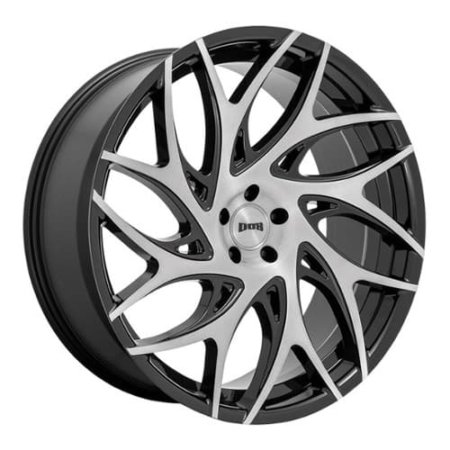 Dub G.O.A.T. (S260) Brushed Face with Gloss Black Dark Tint Spokes (S260240073+10)