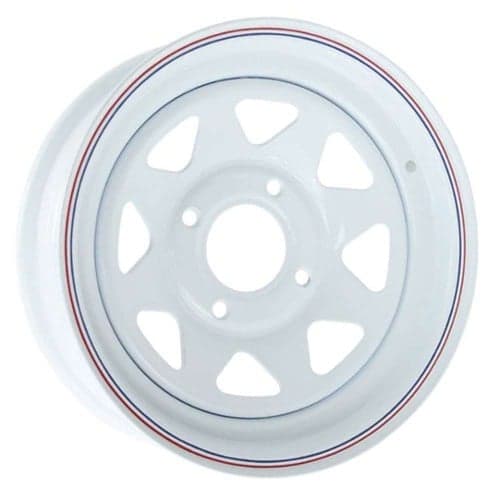Empi VW Baja Bug 4Lug 15x7 -12 ET 73 CB White (10-1004-0)