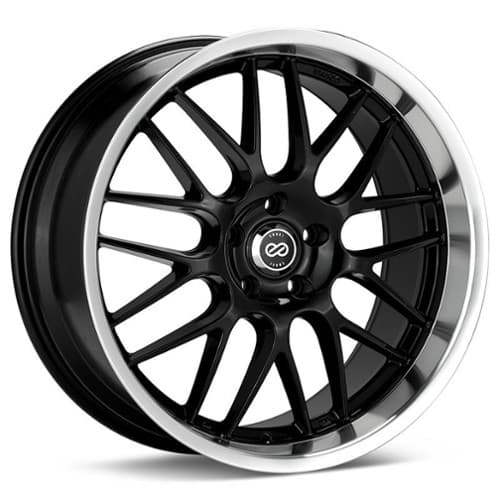 Enkei Lusso Black with Machined Lip (469-875-5142BK)