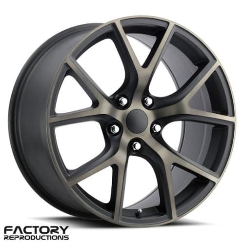 Factory Reproductions FR 75 Jeep Trackhawk Satin Black/Machined Face (75010505023)