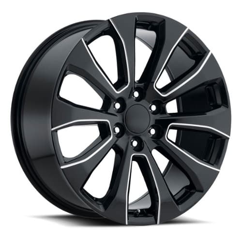 Factory Reproductions FR92 Silverado Split Gloss Black Milled (92290286513)