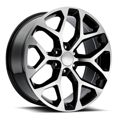 Factory Reproductions FR 59 Chevy Snowflake Black Machine Face (59410246507)