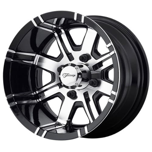 Fairway Alloy FA119 Aggressor 12x7 4x101.6 -40 ET 70.7 CB Machined Gloss Black (FA-119-M)