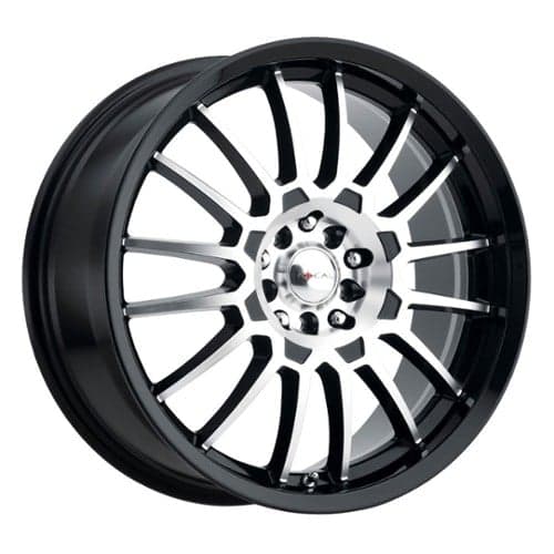 Focal 456 F-56 18x8 5x108/5x115 40 ET 72.56 CB Gloss Black w/Diamond Cut Face & Clear Coat (456-8815U+40)