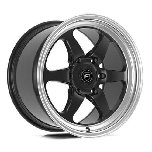 Forgestar D6 Drag 17x5 6x139.7 -25 ET 106.1 CB Gloss Black Machined (F0A17C084N25)