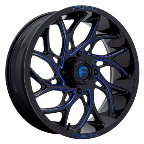 Fuel UTV D778 Runner Gloss Black Milled Candy Blue (D7781870A644)