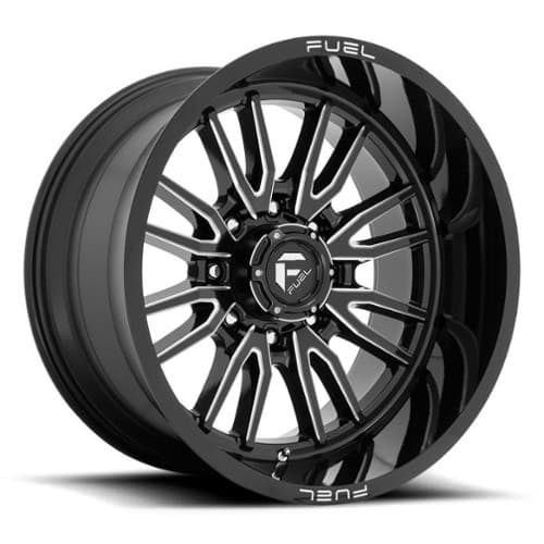 Fuel Clash 8 D761 22x12 8x170 -44 ET 125.1 CB Gloss Black Milled (D76122201747)