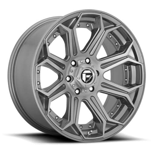 Fuel D705 Siege 26x14 8x180 -75 ET 124.3 CB Brushed Gunmetal Tinted Clear (D70526401845)
