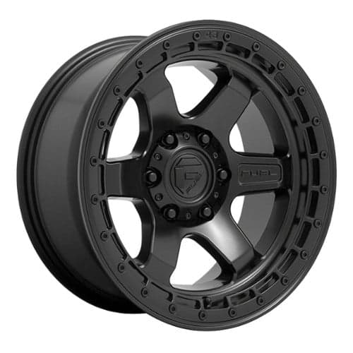 Fuel D750 Block Matte Black with Black Ring (D75018907550)
