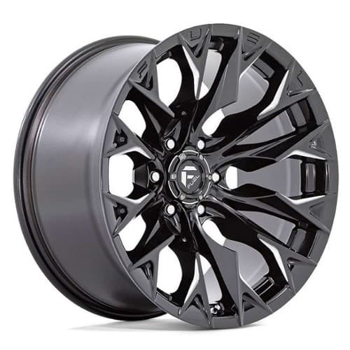Fuel D803 Flame 6 22x12 6x139.7 -44 ET 106.1 CB Gloss Black Milled (D80322208447)