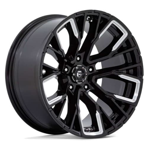 Fuel D849 Rebar 5 22x12 5x139.7 -44 ET 78.1 CB Gloss Black Milled (D8492220B447)
